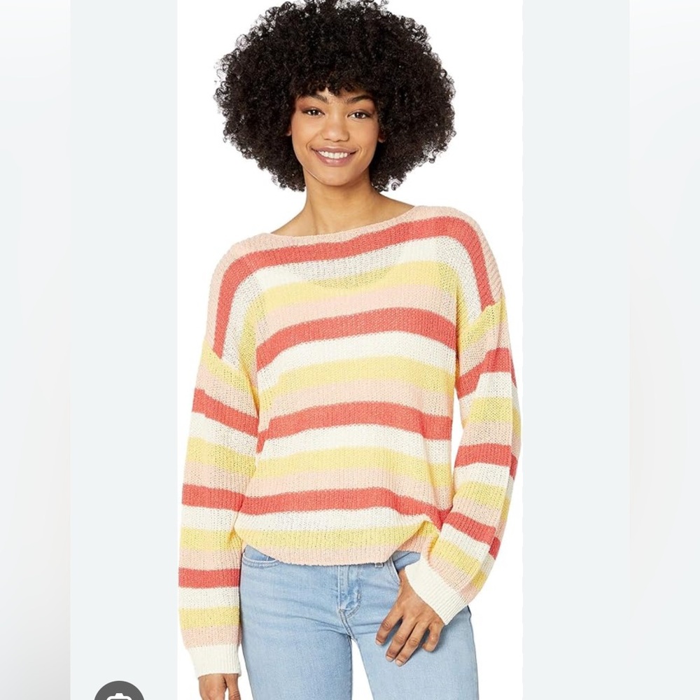 cupcakes & cashmere Colorful Striped Sweater